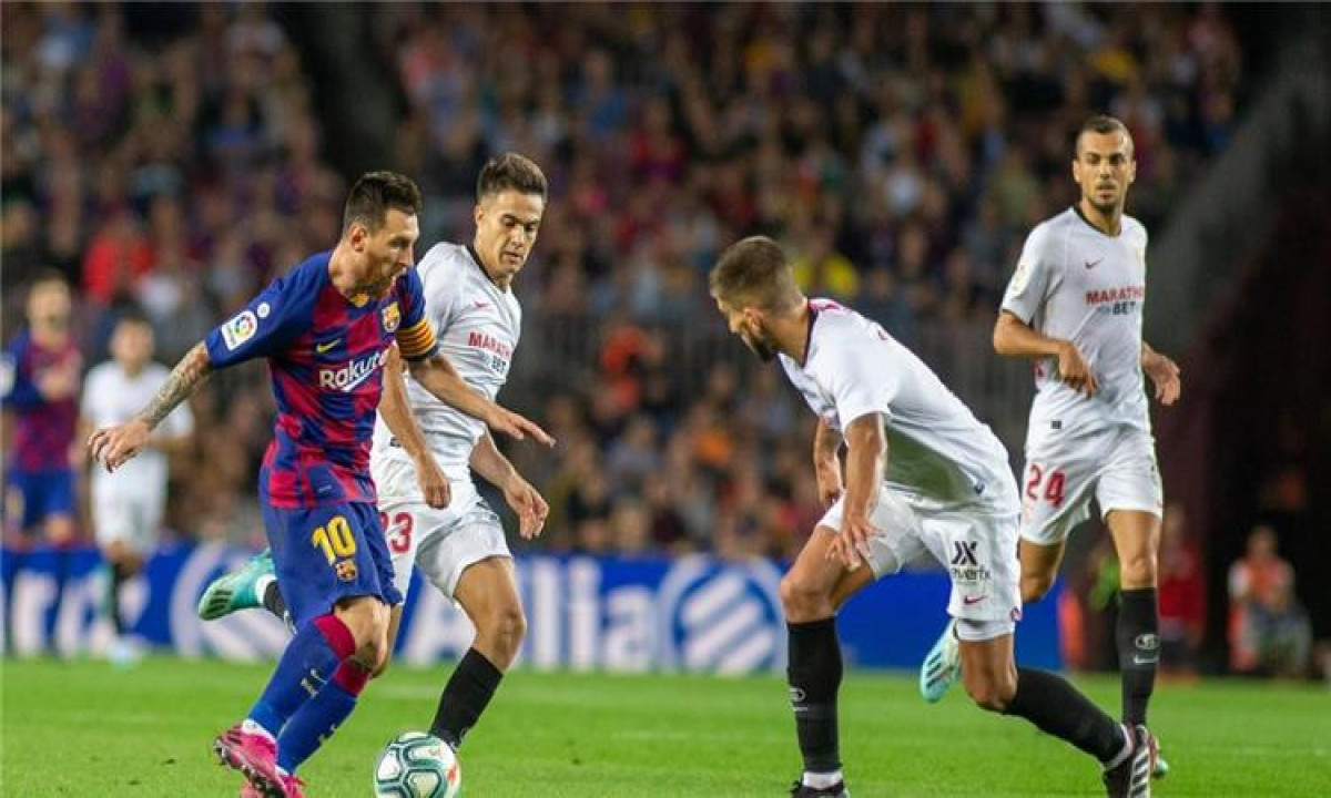 بطولة اسبانيا: برشلونة يكتفي بنقطة واحدة من اشبيلية