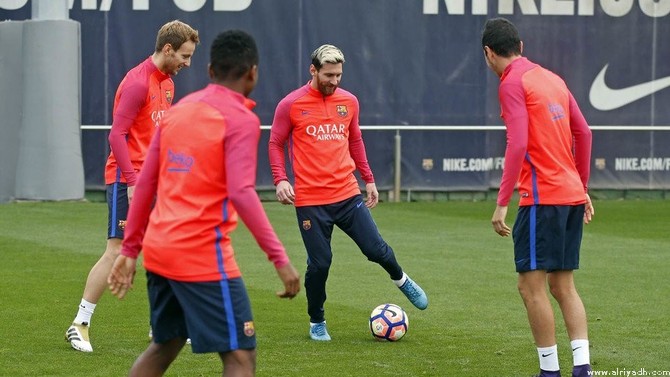 ميسي يعود الى تمارين برشلونة