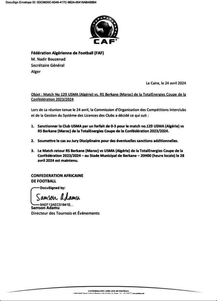 عاجل.. الكاف ينتصر لبركان ضد "العصابة الجزائرية" 2 9BAC253A 6C98 435F 8639 588519676292