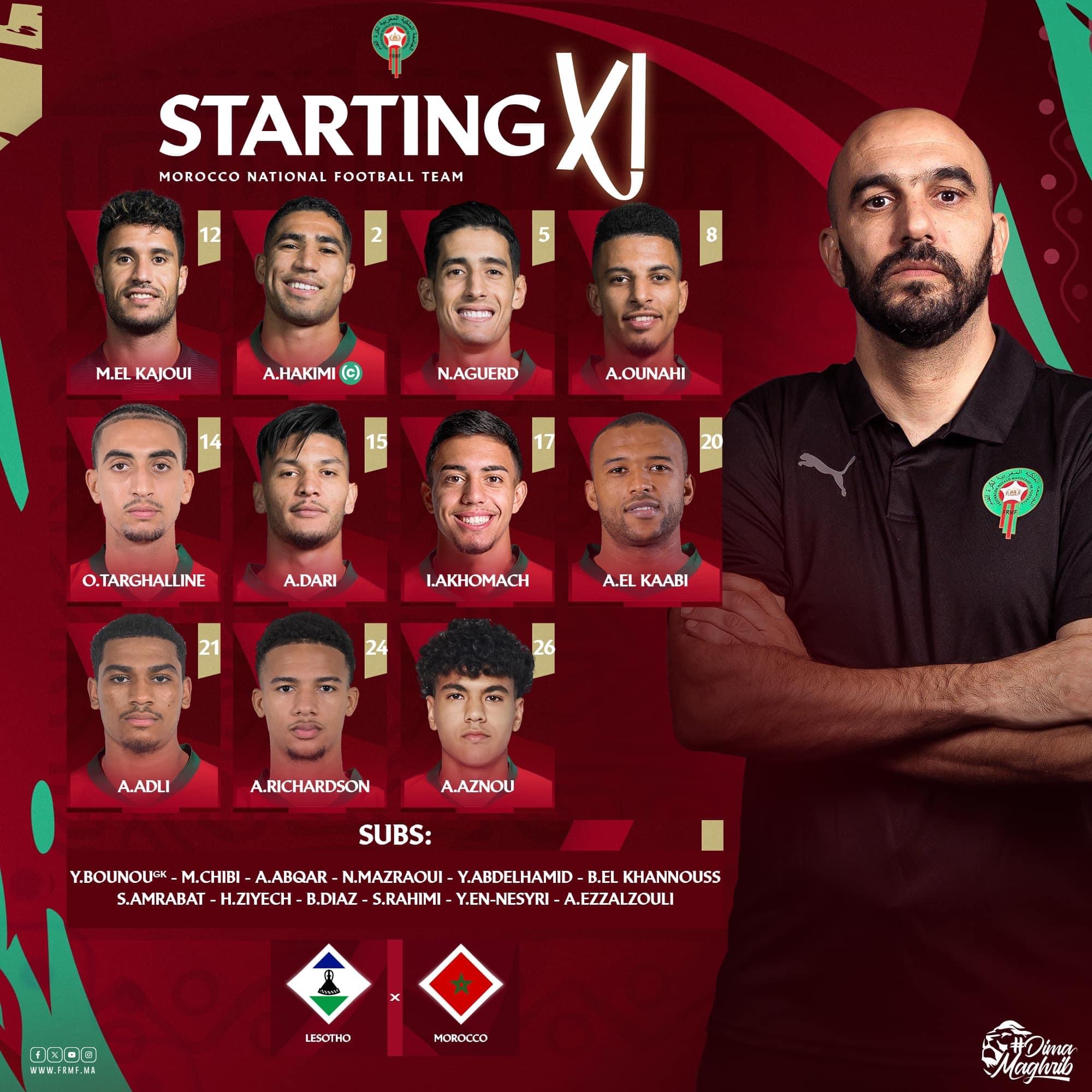 الركراكي يكشف تشكيلة الأسود ضد ليسوتو 2 IMG 4733