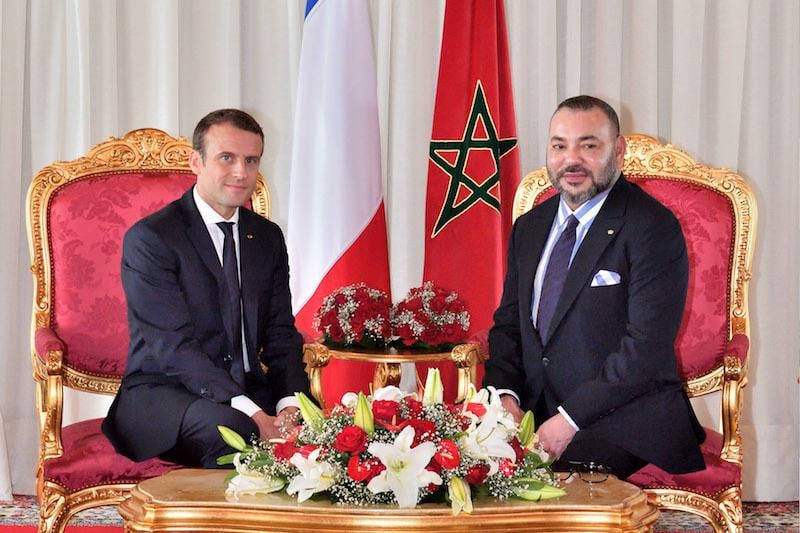 جلالة الملك يستقبل امانويل ترامب