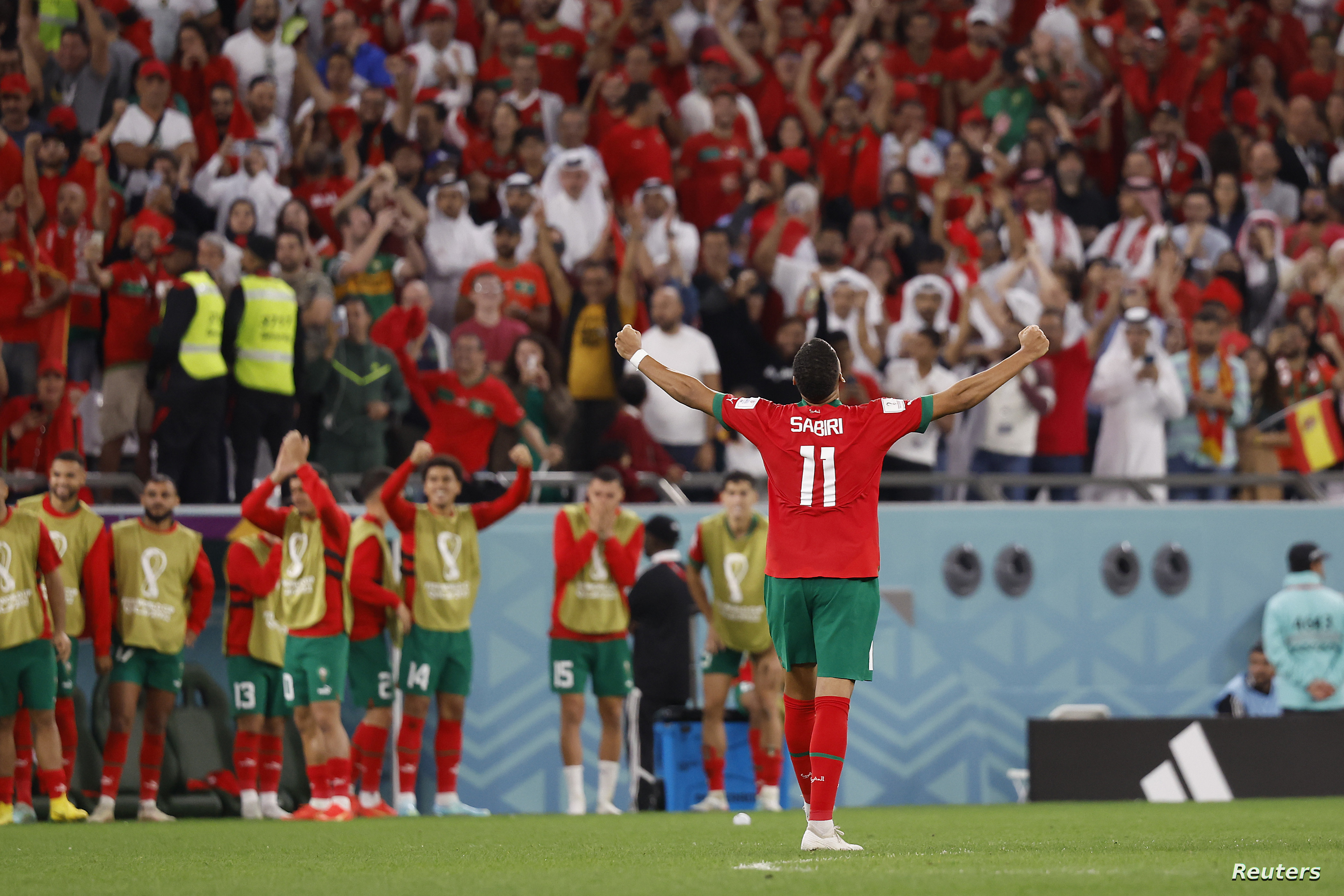 2022 12 06T175627Z 1721621988 MT1USATODAY19573813 RTRMADP 3 SOCCER FIFA WORLD CUP QATAR 2022 MOROCCO VS SPAIN