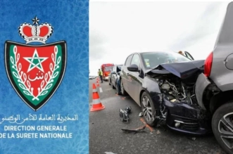 بلاغ من المديرية العامة للأمن الوطني حول حصيلة حوادث السير 1