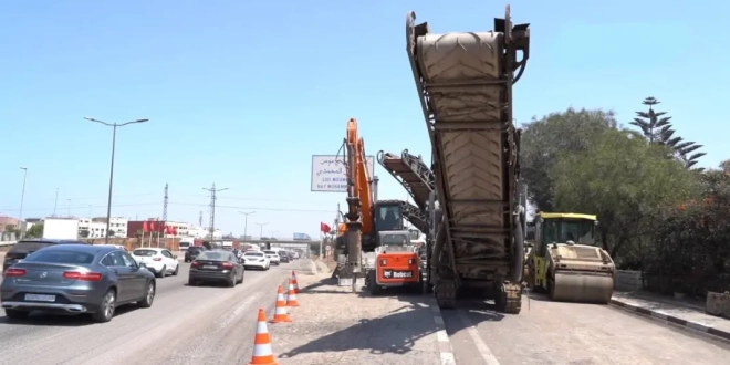 تأهيل الطريق السيار الحضري الدار البيضاء