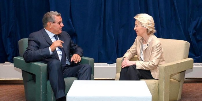 A New York Aziz Akhannouch renforce le partenariat strategique Maroc Union europeenne 696x463 1