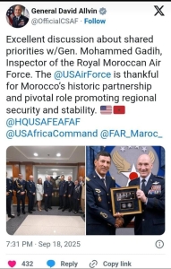 المغرب يقترب من امتلاك مقاتلات "إف-35" ويضع قدماً في مصاف القوى الجوية الكبرى بإفريقيا 2 IMG 20250922 WA0036