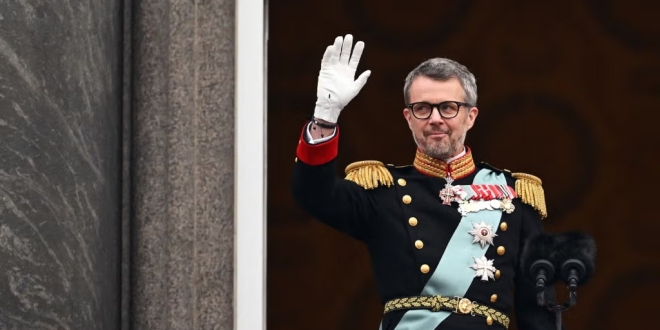 danish king frederik x waves to the crowd after a news photo 1705242959