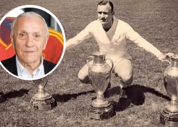 وفاة أسطورة ريال مدريد سانتاماريا عن 96 عاما