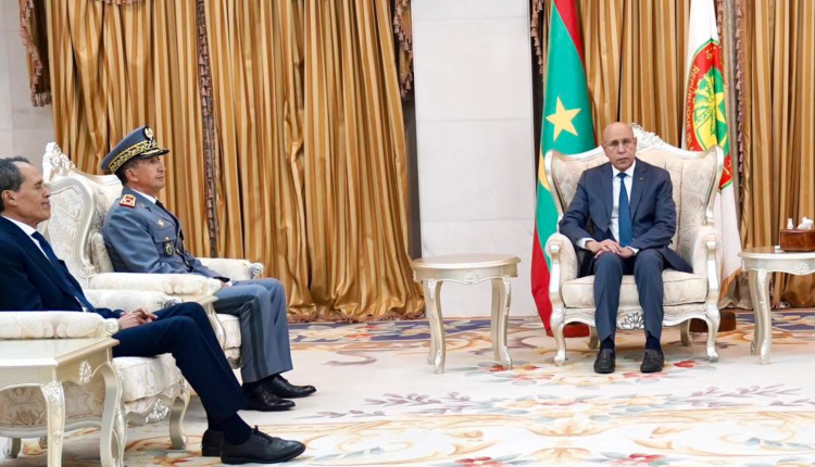 الرئيس الموريتاني يستقبل الفريق أول محمد بريظ بنواكشوط 1 IMG 2843 750x430 1